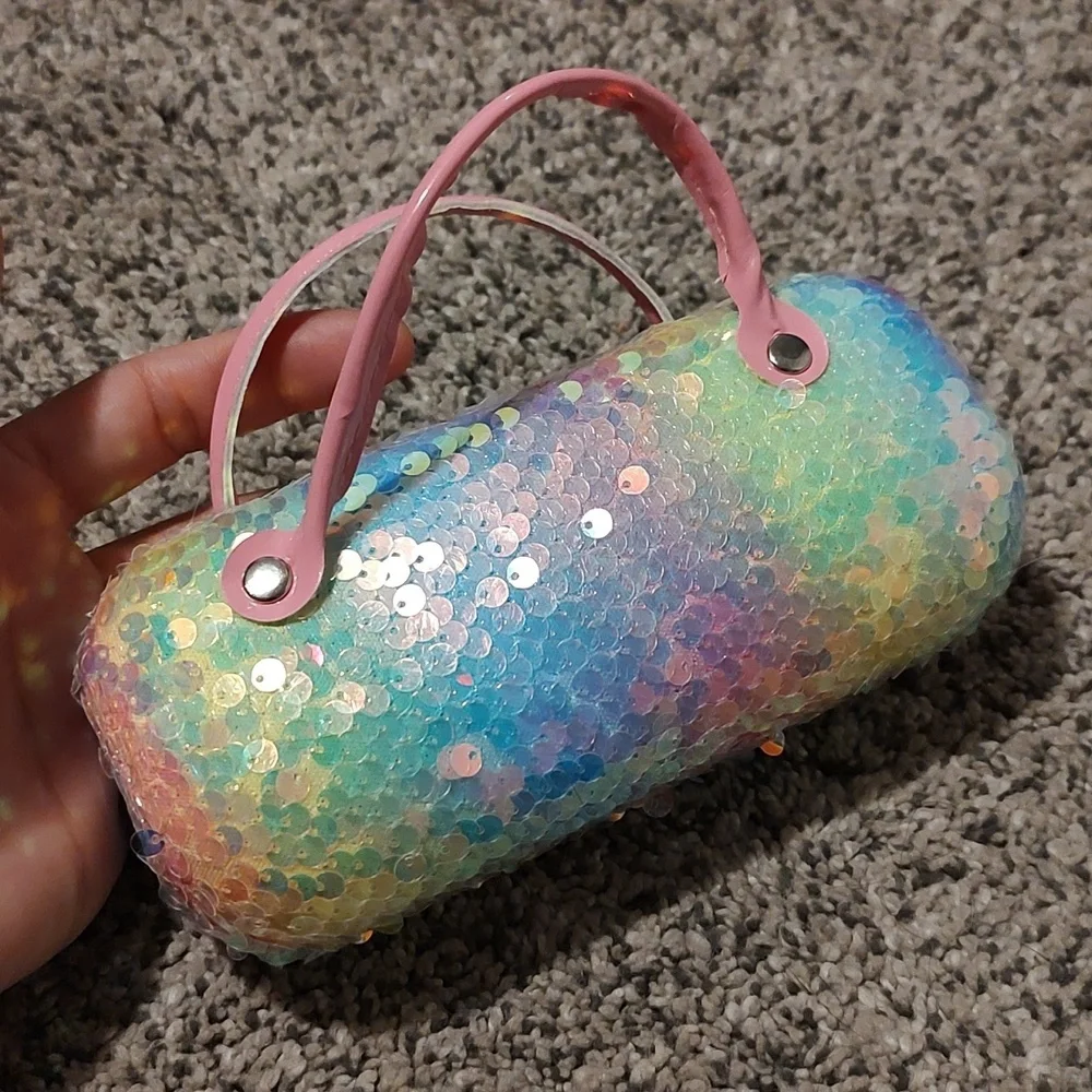 Girls Sequin Sunglasses and Case